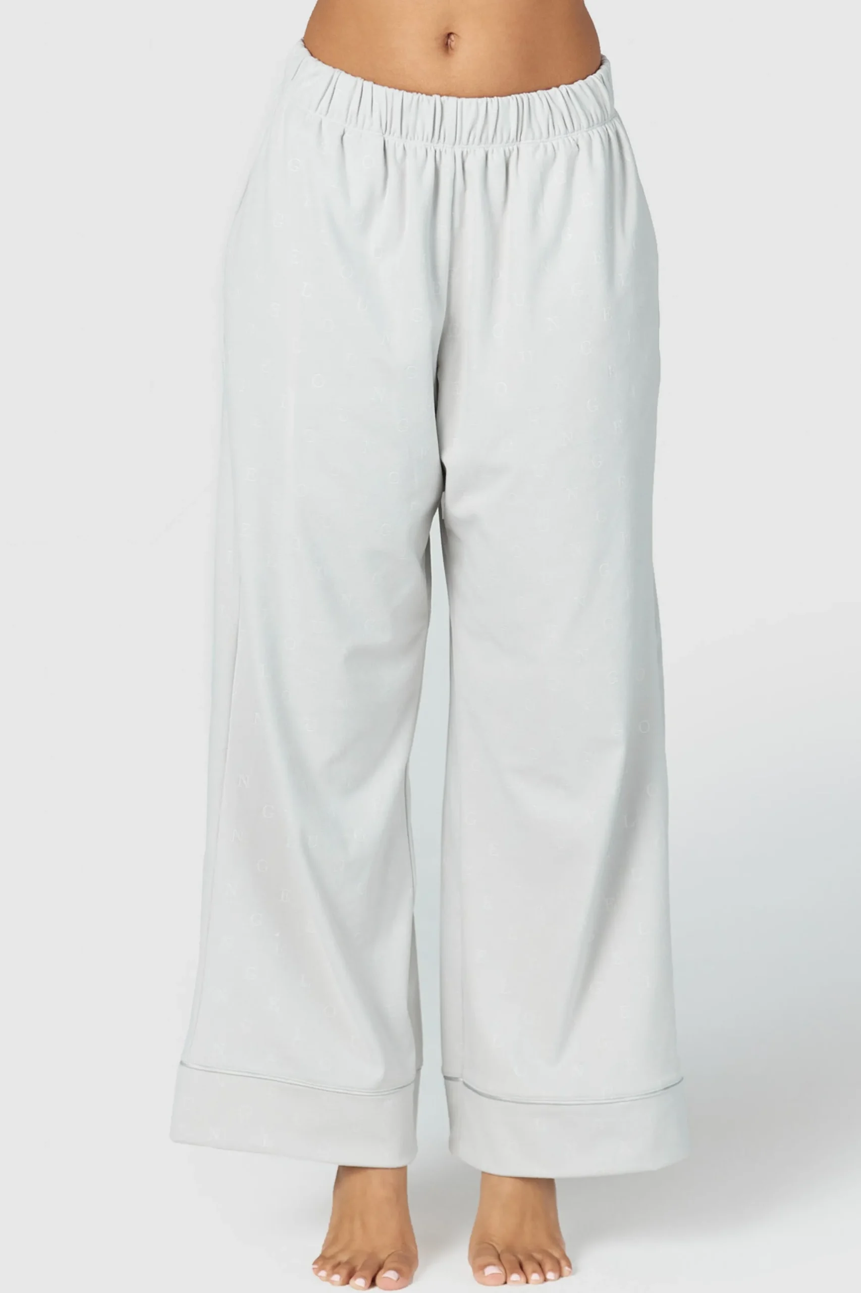 Lounge Underwear Nattkläder<Luxury Embossed Pyjamasbyxor - Frostfärg