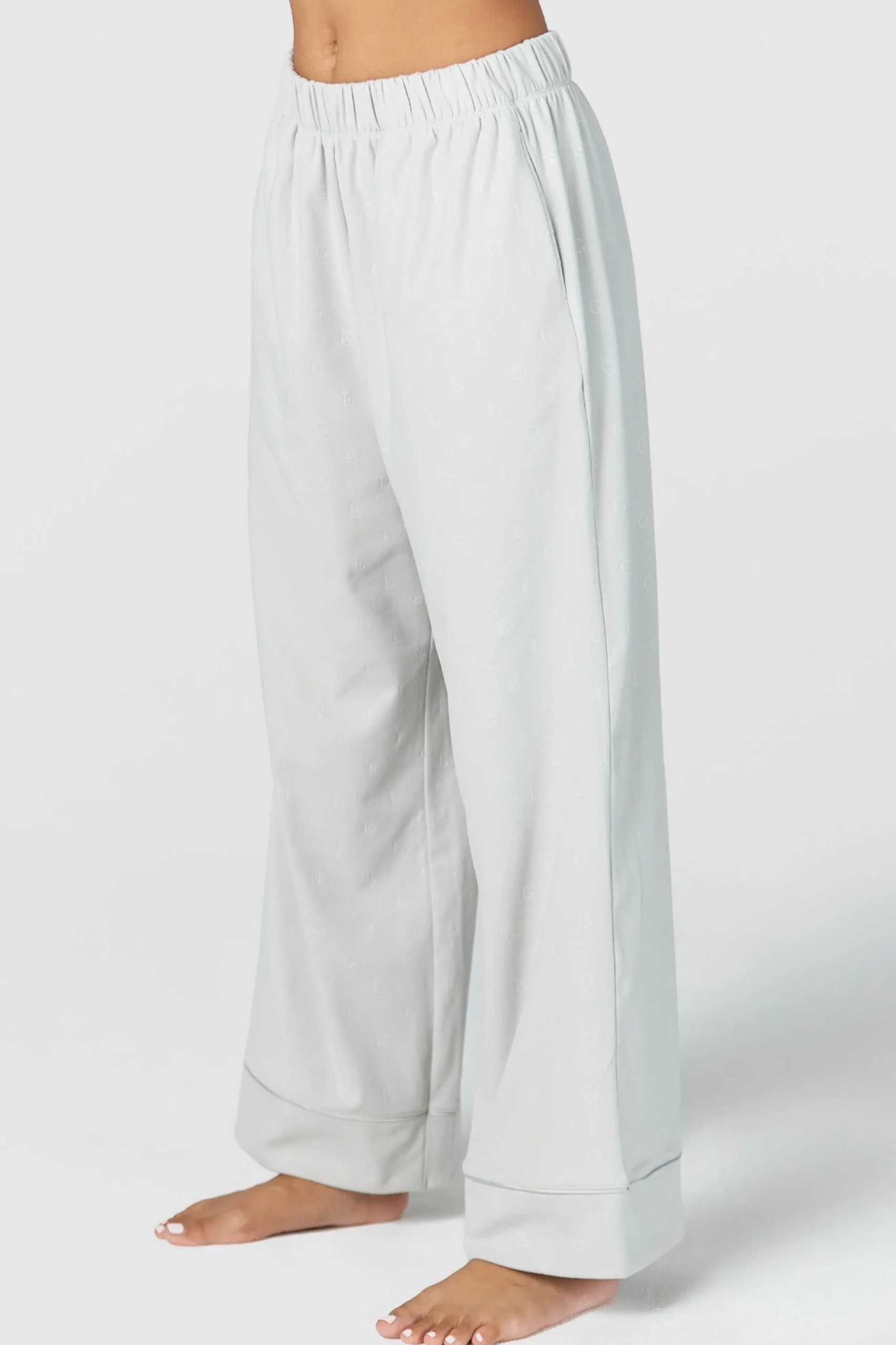 Lounge Underwear Nattkläder<Luxury Embossed Pyjamasbyxor - Frostfärg