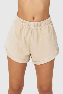 Lounge Underwear Nattkläder<Luxury Embossed Pyjamashorts - Minkfärg
