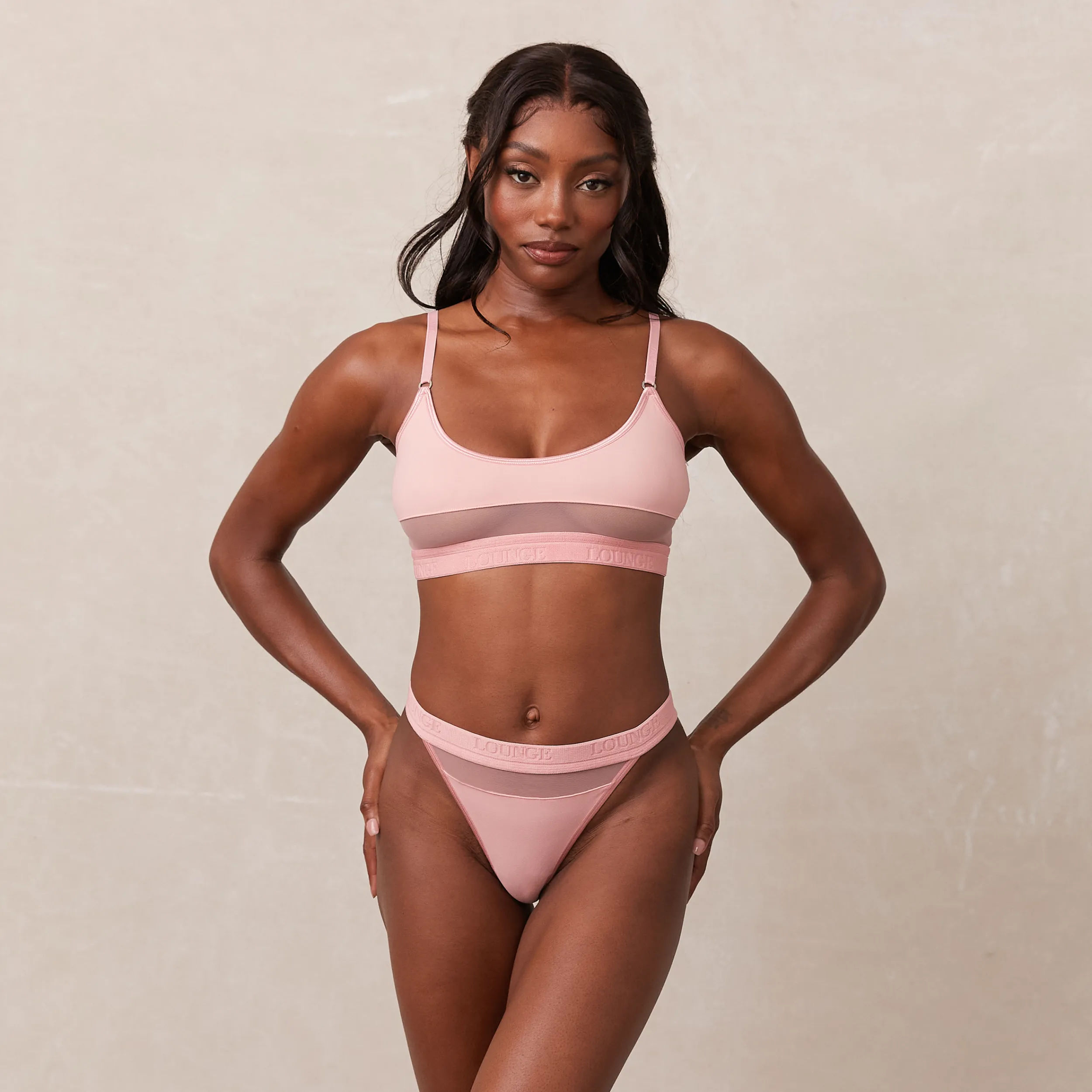 Lounge Underwear Behåar<Mesh BH - Rosa