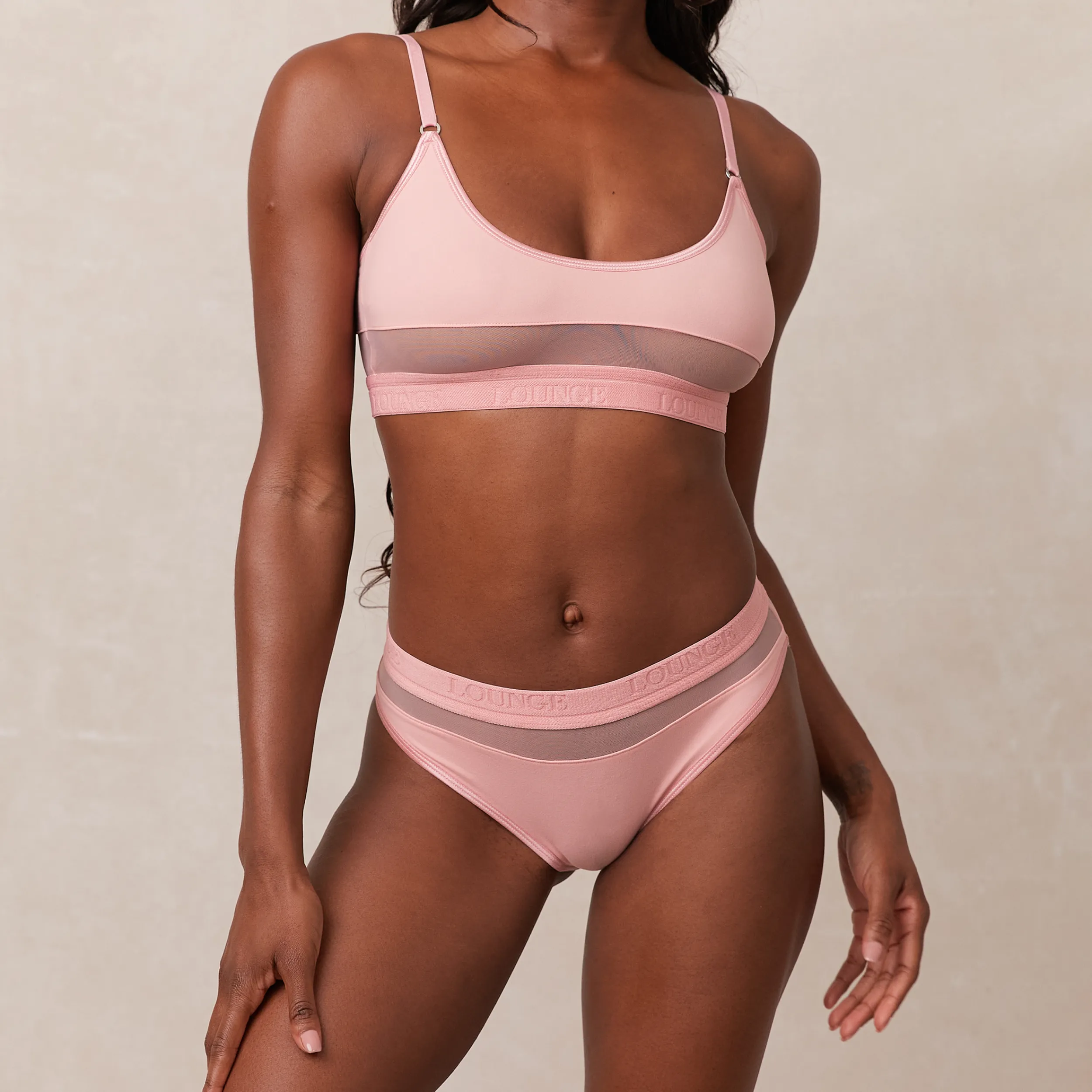 Lounge Underwear Behåar<Mesh BH - Rosa