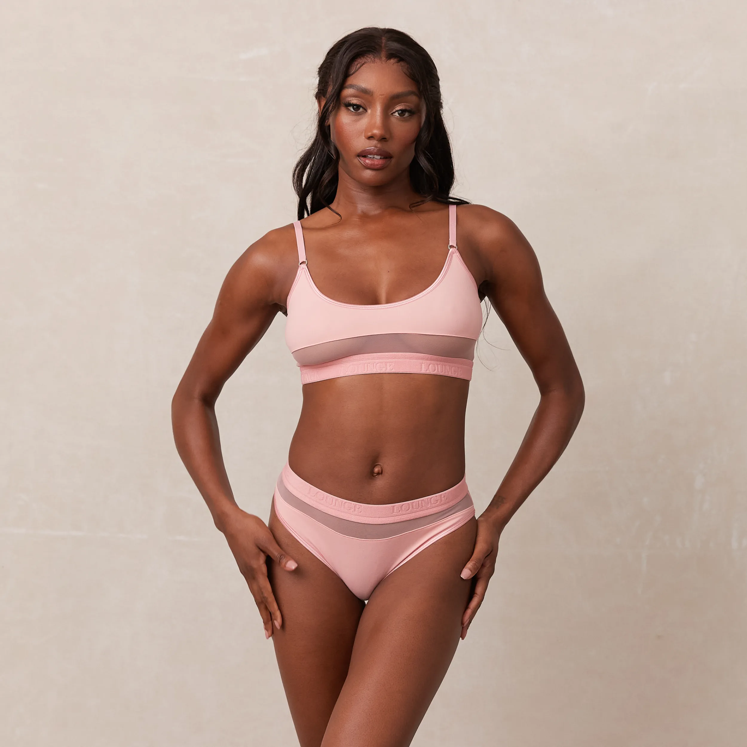 Lounge Underwear Behåar<Mesh BH - Rosa