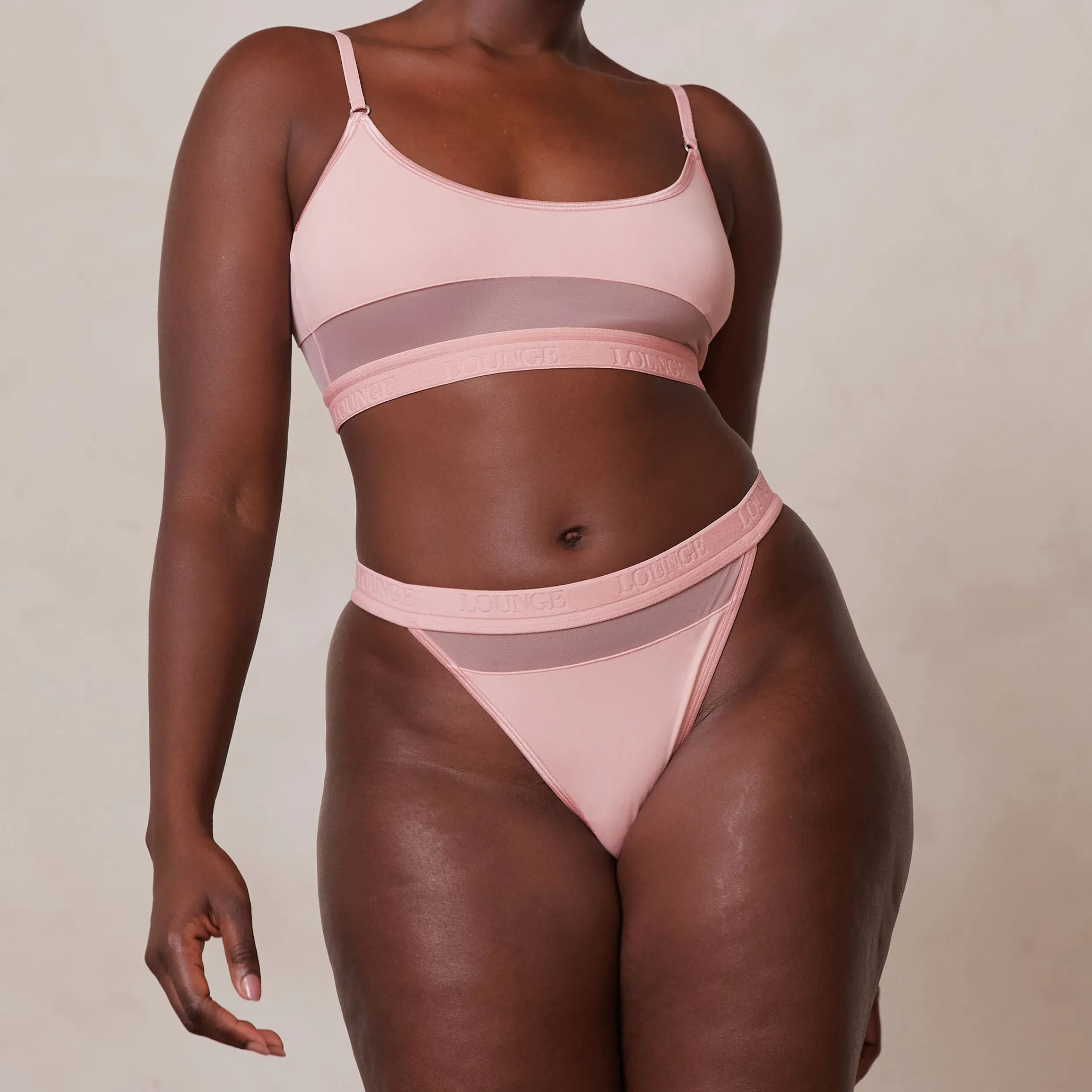 Lounge Underwear Behåar<Mesh BH - Rosa