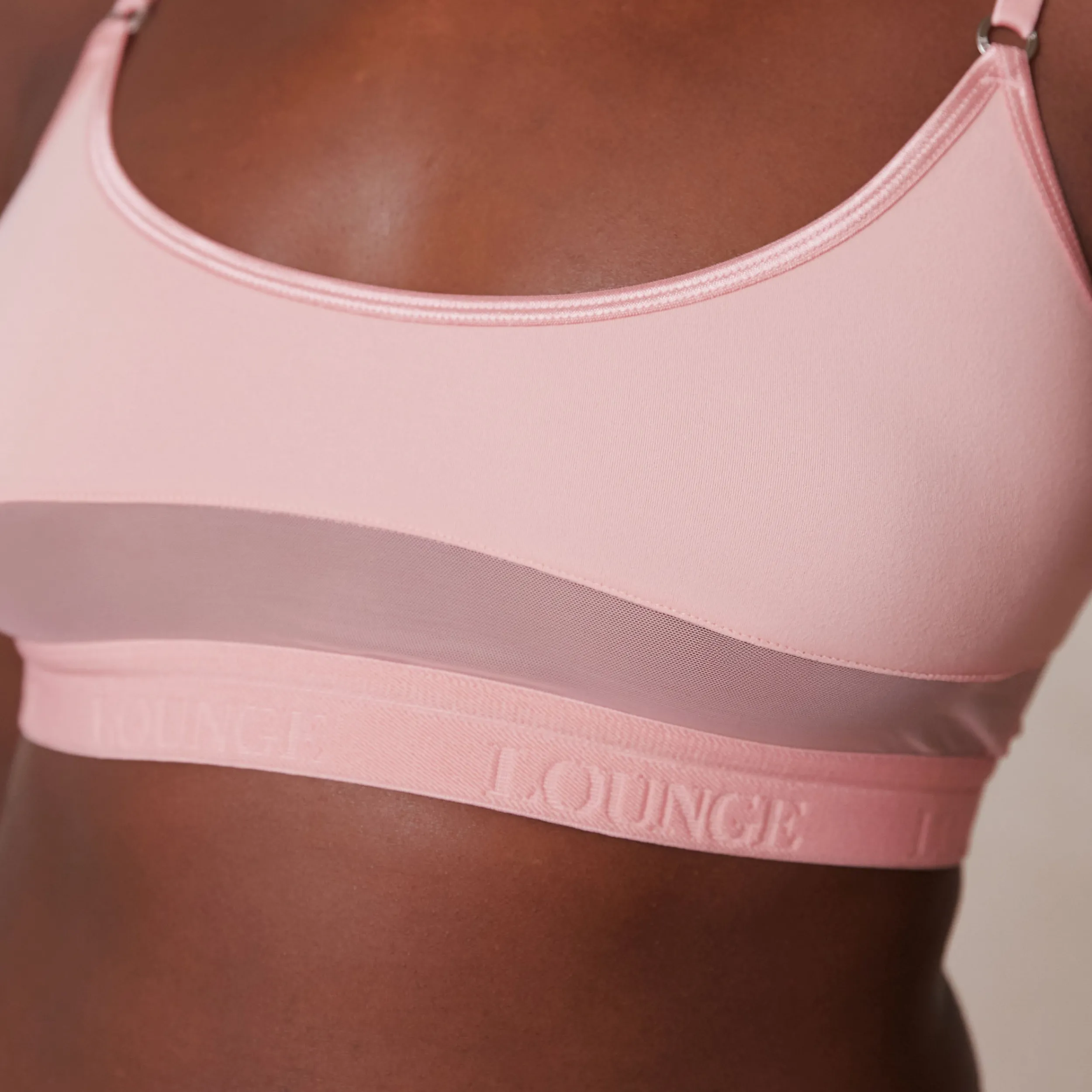 Lounge Underwear Behåar<Mesh BH - Rosa