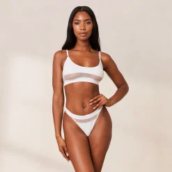 Lounge Underwear Behåar<Mesh BH - Vit