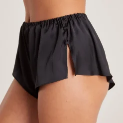 Lounge Underwear Pyjamasbyxor | Pyjamasset<Mini Pyjamashorts i Satin - Svart