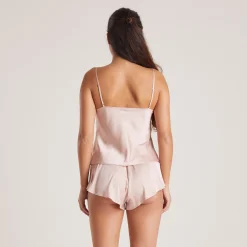 Lounge Underwear Pyjamasbyxor<Mini Pyjamashorts i Satin - Rosa