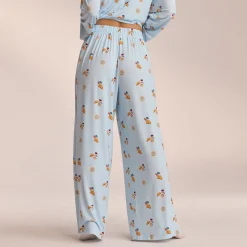 Lounge Underwear Pyjamasbyxor | Pyjamasset<Modal Pyjamabyxor - Blue Croissant BlåCroissanttryck