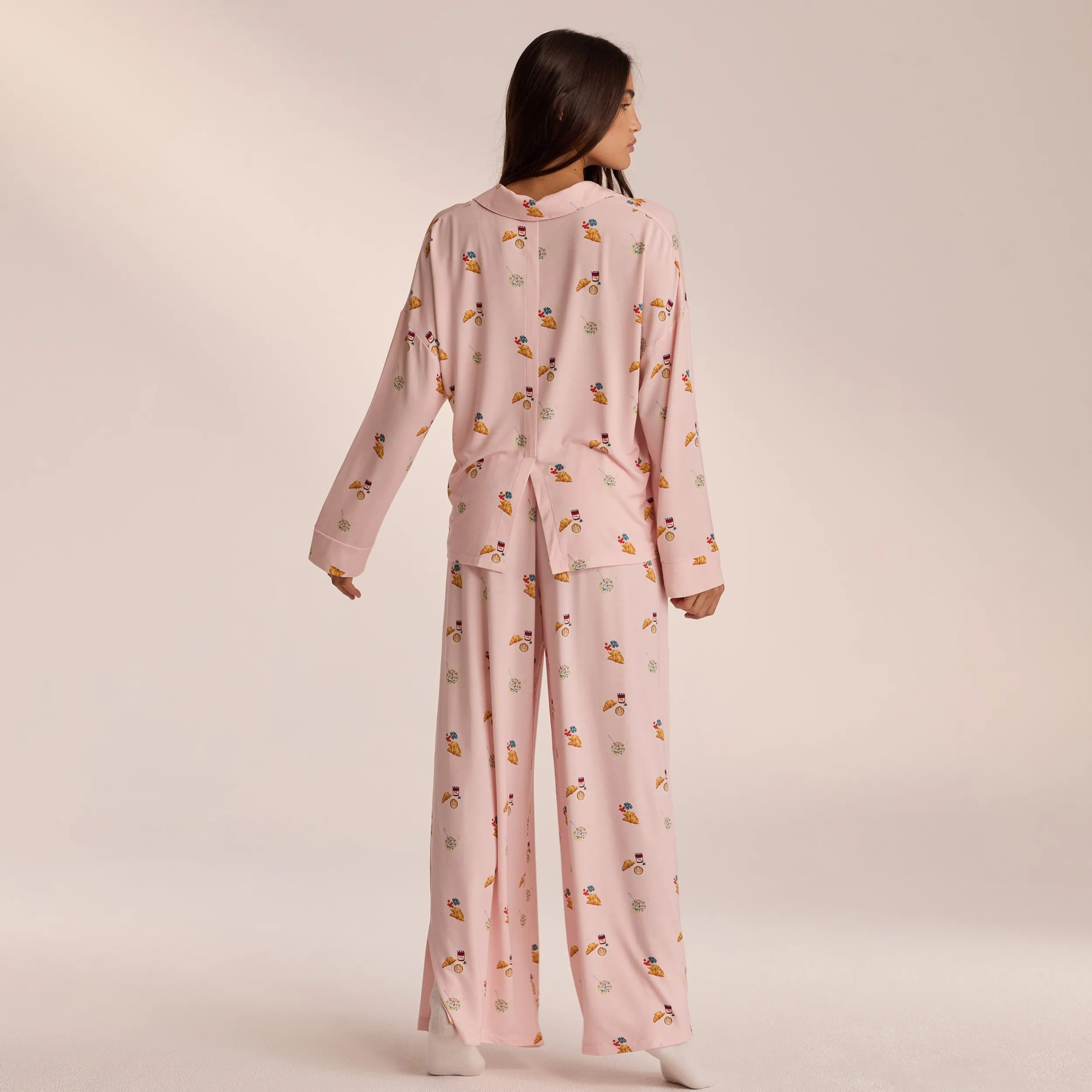 Lounge Underwear Pyjamastoppar<Modal Pyjamaskjorta - Rosa