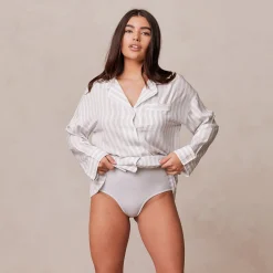 Lounge Underwear Nattkläder<Pinstripe Trosor de Pyjama - Frostfärg