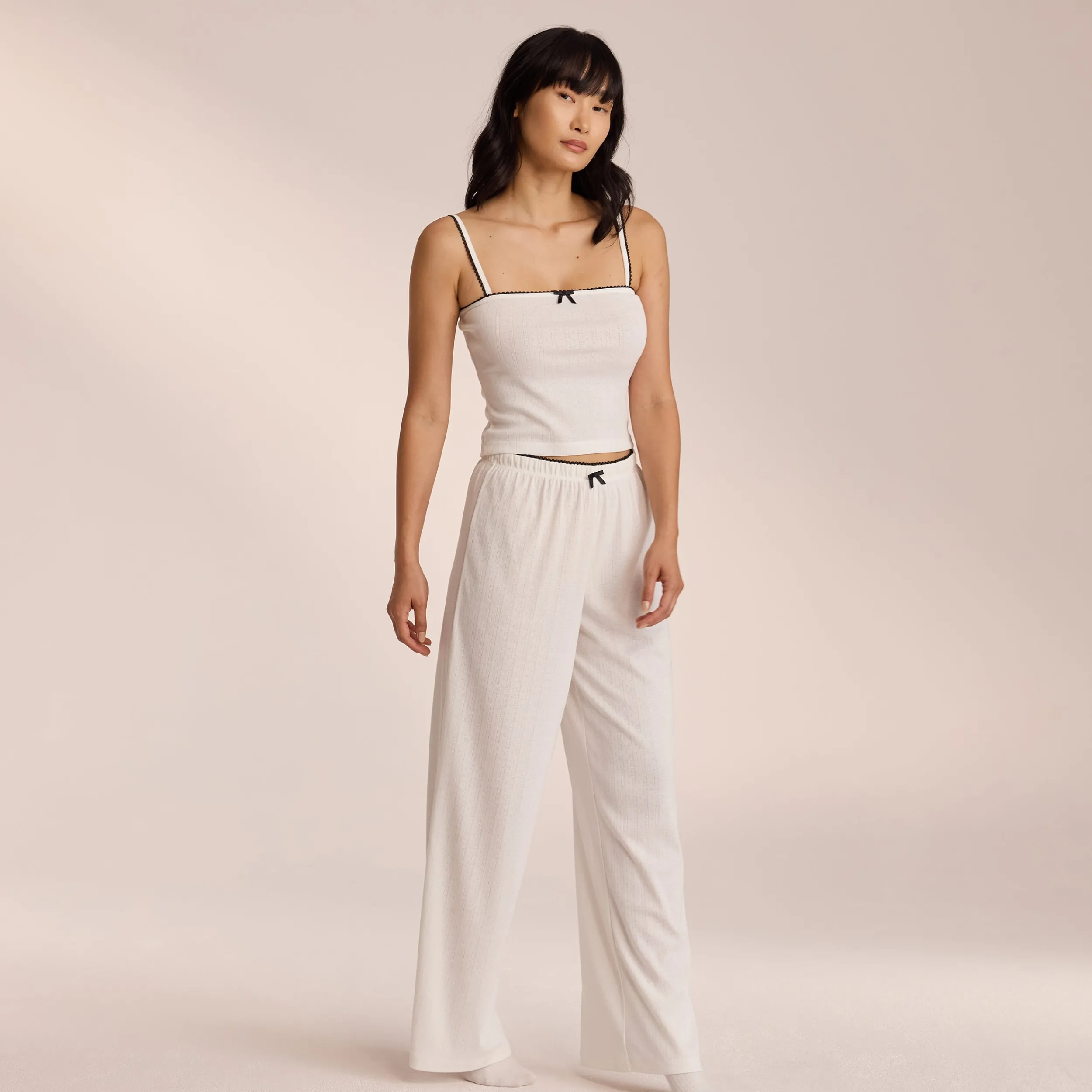 Lounge Underwear Pyjamasbyxor | Pyjamasset<Pointelle Pyjamabyxor - Vit