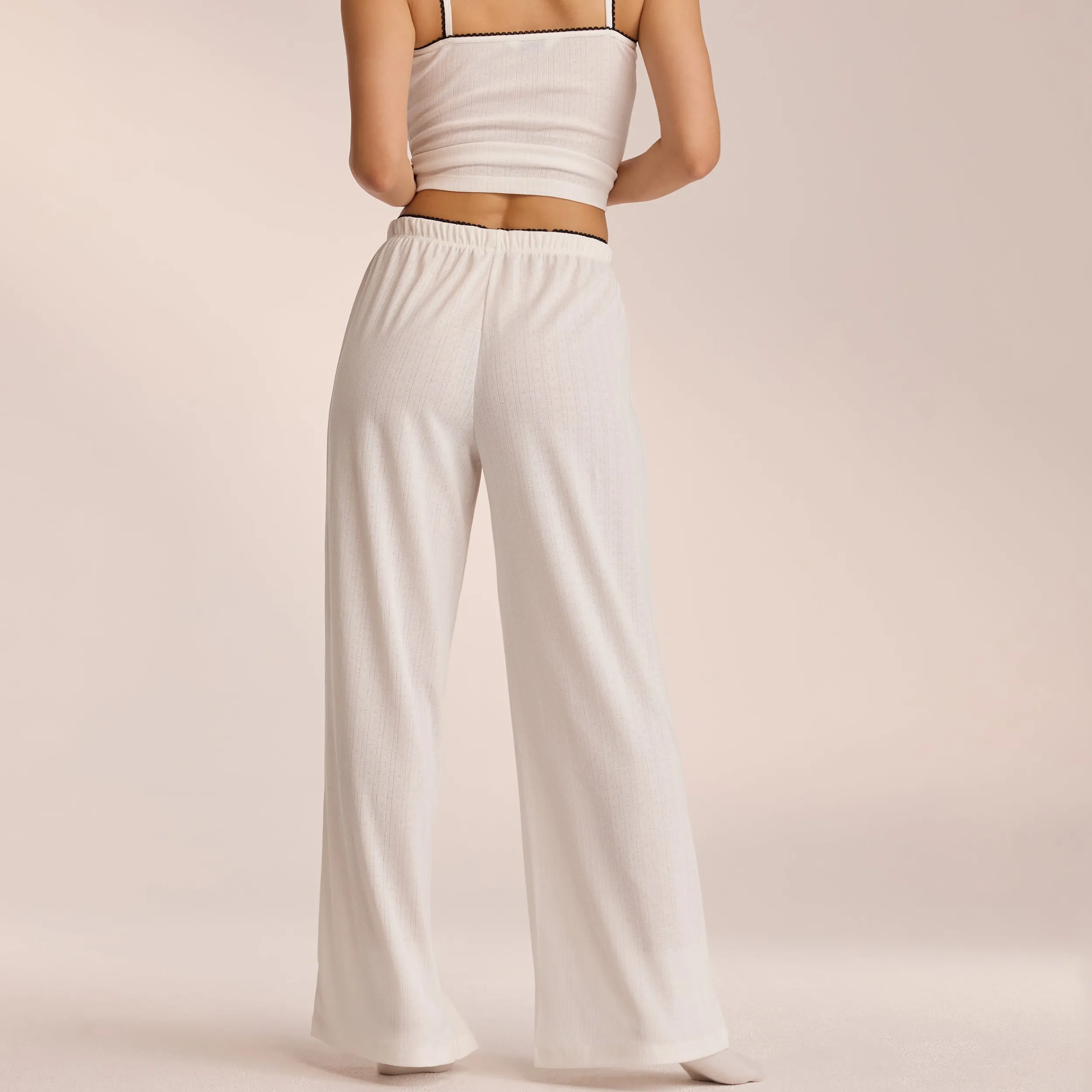 Lounge Underwear Pyjamasbyxor | Pyjamasset<Pointelle Pyjamabyxor - Vit