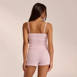 Lounge Underwear Pyjamastoppar | Pyjamasset<Pointelle Strappy Pyjamatopp - Rosa