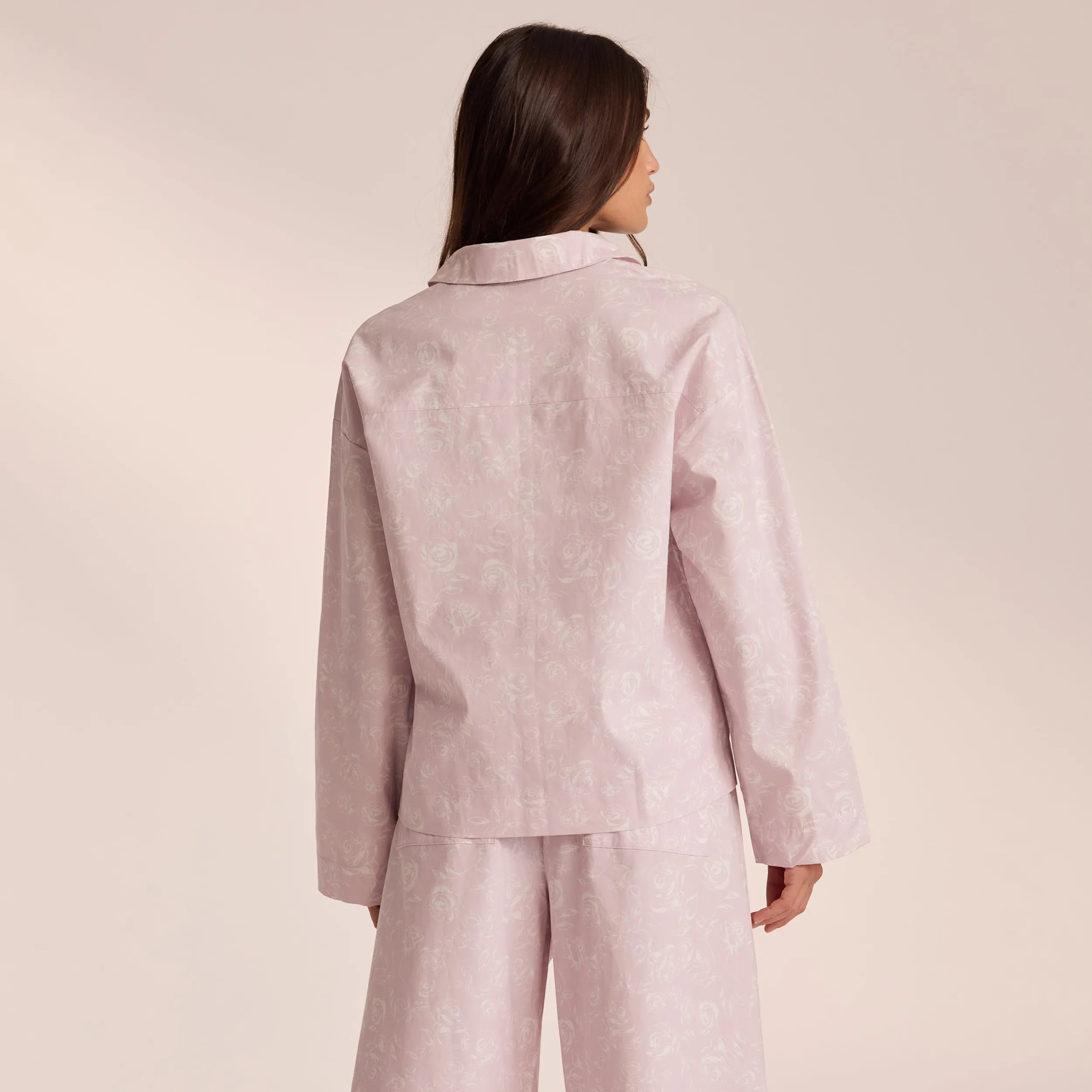 Lounge Underwear Pyjamasset | Pyjamastoppar<Pyjamasskjorta i Bomull - c Lila