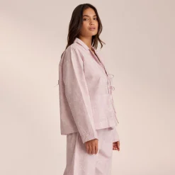 Lounge Underwear Pyjamasset | Pyjamastoppar<Pyjamasskjorta i Bomull - c Lila