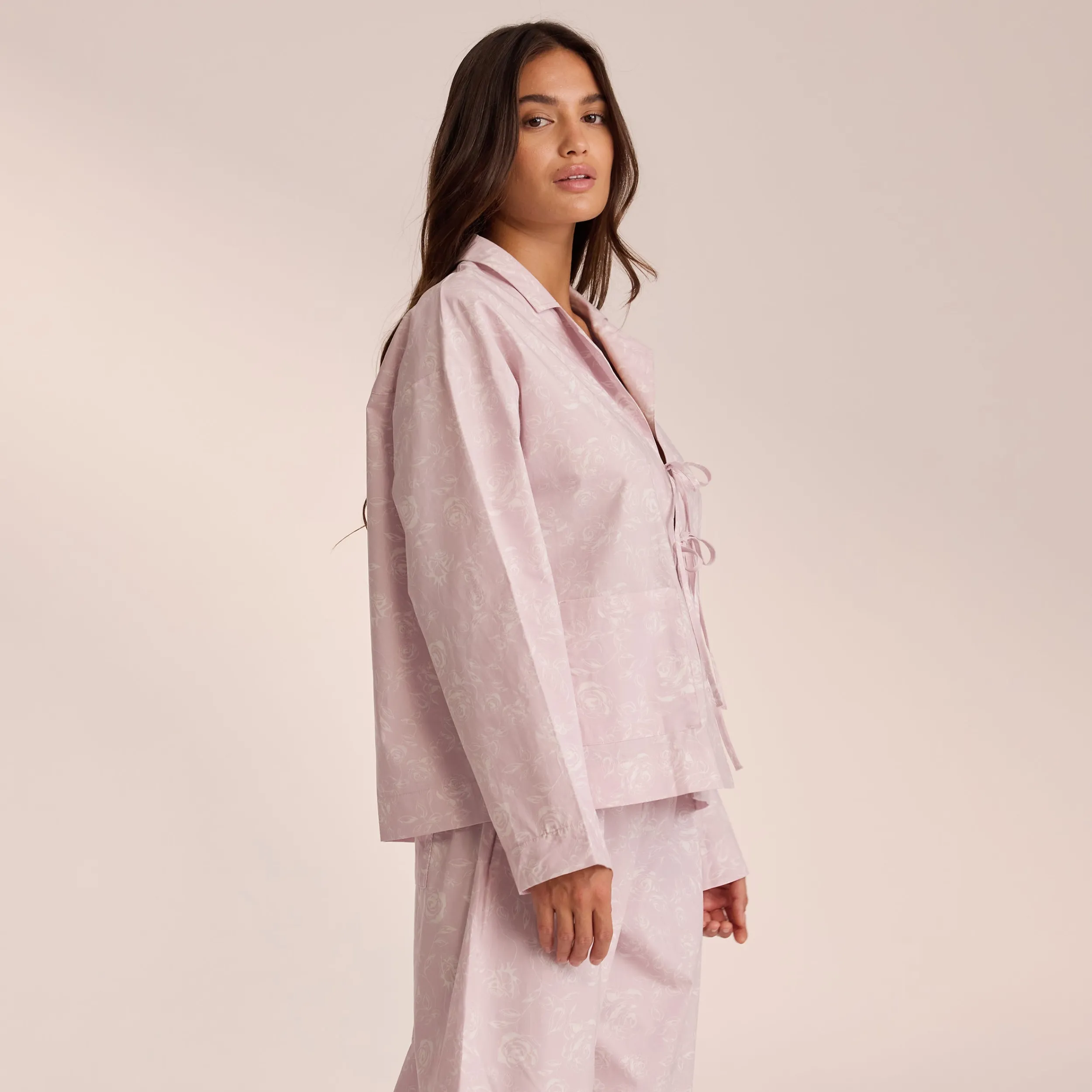 Lounge Underwear Pyjamasset | Pyjamastoppar<Pyjamasskjorta i Bomull - c Lila
