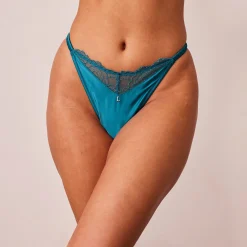 Lounge Underwear Underdelar<Quilted Lace G-string - Turkos