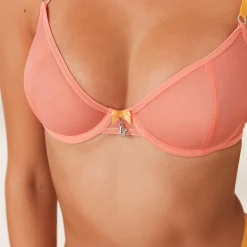 Lounge Underwear Behåar<Radiant Mesh Balcony BH - Korallrosa