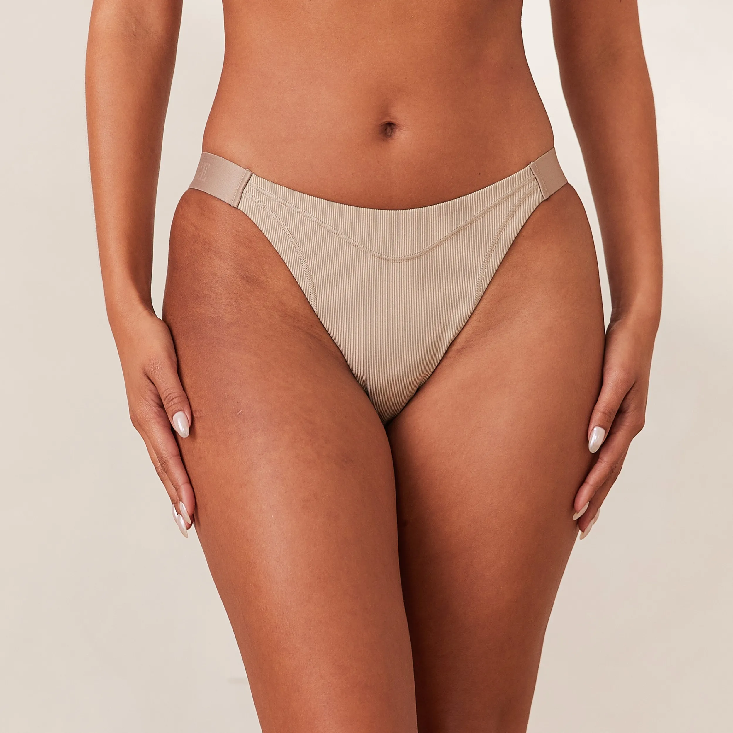Lounge Underwear Underdelar<Ribbed Mindful Trosor - Minkfärg