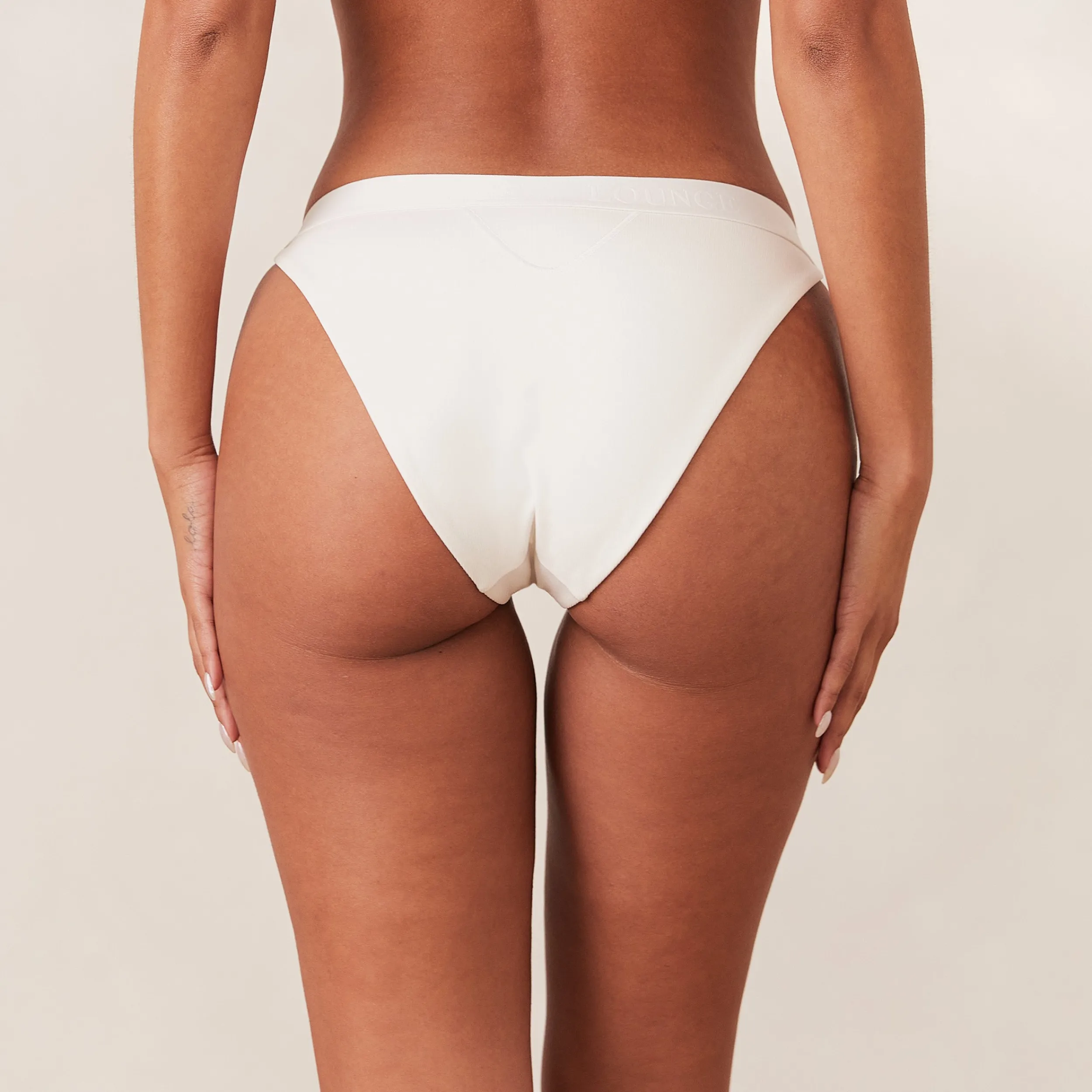 Lounge Underwear Underdelar<Ribbed Mindful Trosor - Vit