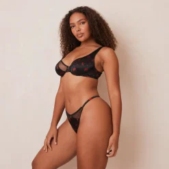 Lounge Underwear Balcony<Rose Balcony BH - Svart
