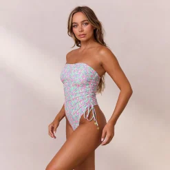 Lounge Underwear Baddräkter<Ruched Strapless Endelad Baddräkt - Sweet Pea SweetPea