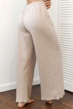 Lounge Underwear Nattkläder<Ruffle Pyjama Byxor - Minkfärg