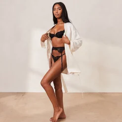 Lounge Underwear Morgonrockar Och Badrockar<Signature Satin Morgonrock - Pärlfärgad