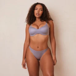 Lounge Underwear Vadderad | Push Up<Sleek Mindful BH - Blågrå