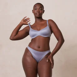 Lounge Underwear Vadderad | Push Up<Sleek Mindful BH - Blågrå