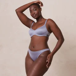 Lounge Underwear Vadderad | Push Up<Sleek Mindful BH - Blågrå