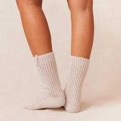 Lounge Underwear Strumpor Och Accessoarer | Accessoarer<Snooze Stickade Strumpor - Krämfärg