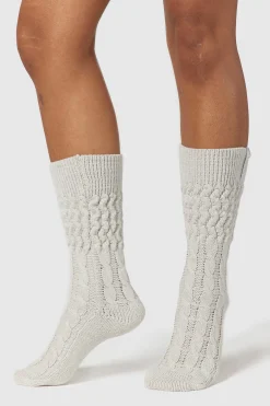 Lounge Underwear Strumpor Och Accessoarer | Accessoarer<Snug Stickade Strumpor - Frostfärg