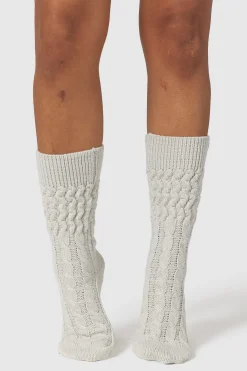 Lounge Underwear Strumpor Och Accessoarer | Accessoarer<Snug Stickade Strumpor - Frostfärg