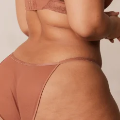 Lounge Underwear Vadderad | T-Shirt<Soft Satin T-shirt BH - Mocha