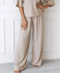 Lounge Underwear Pyjamasset | Pyjamasbyxor<Soft Waffle Pyjama Byxor - Minkfärg