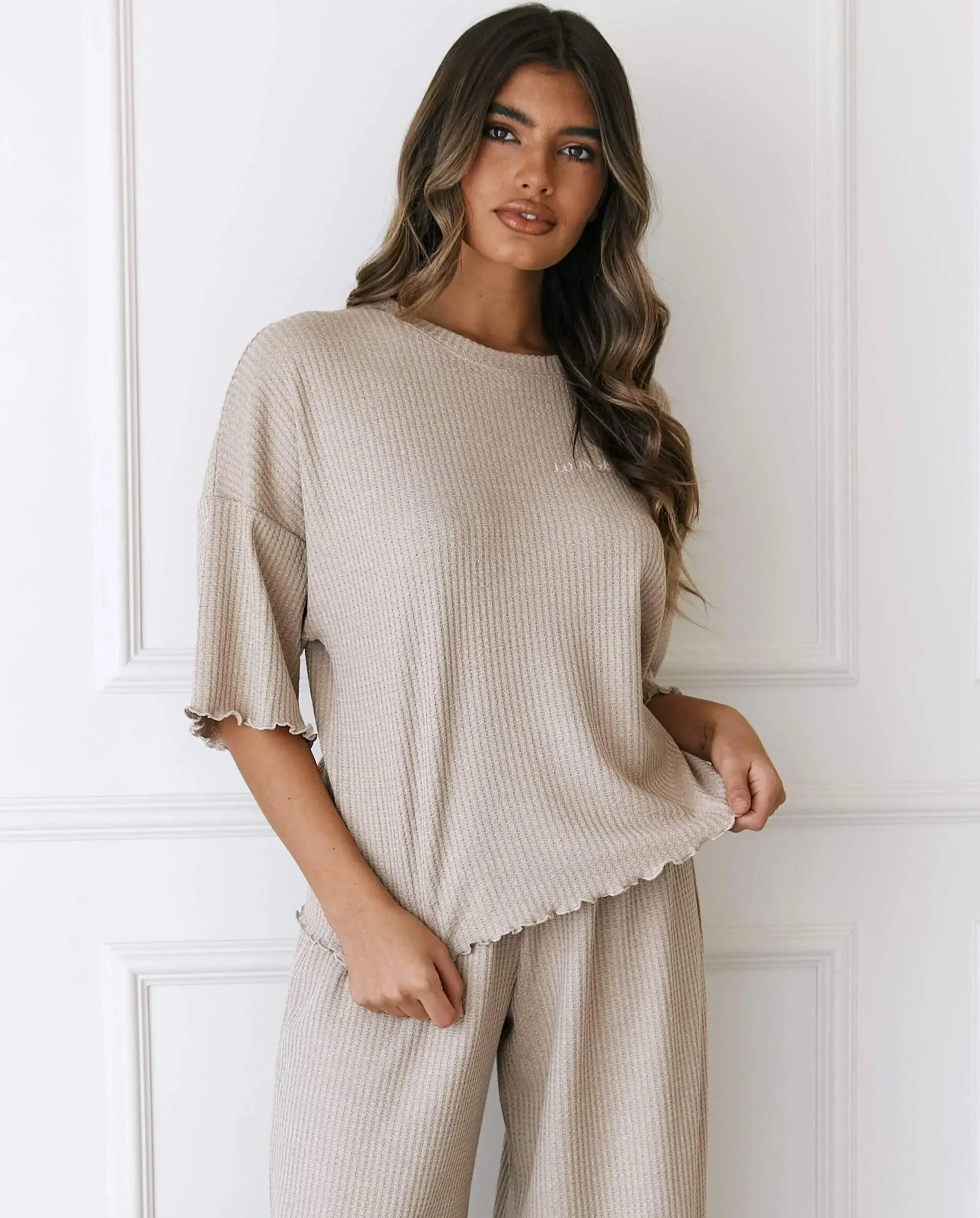 Lounge Underwear Pyjamastoppar<Soft Waffle Pyjamatopp - Minkfärg