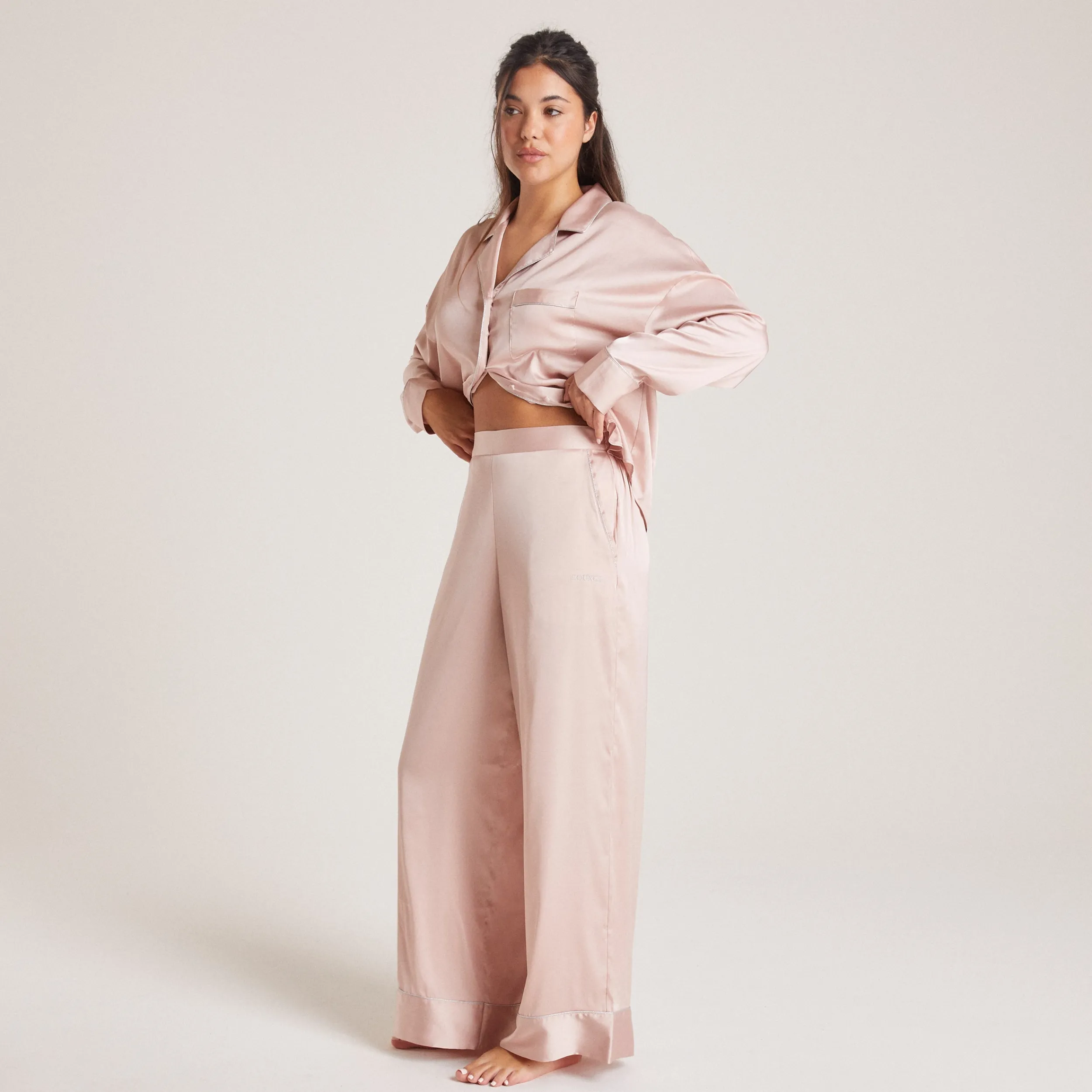 Lounge Underwear Pyjamasbyxor | Pyjamasset<Sparkle Pyjamabyxor i Satin - Rosa