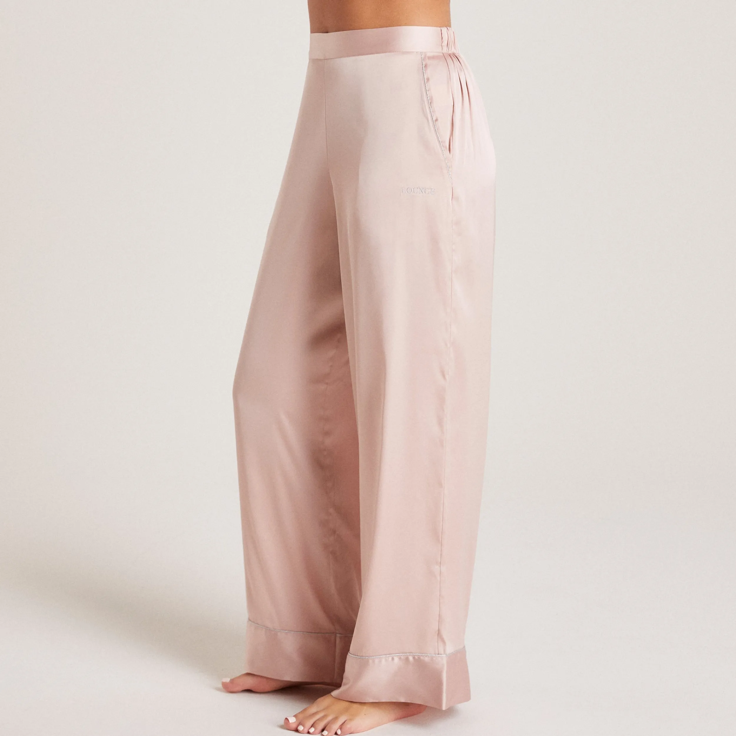 Lounge Underwear Pyjamasbyxor | Pyjamasset<Sparkle Pyjamabyxor i Satin - Rosa
