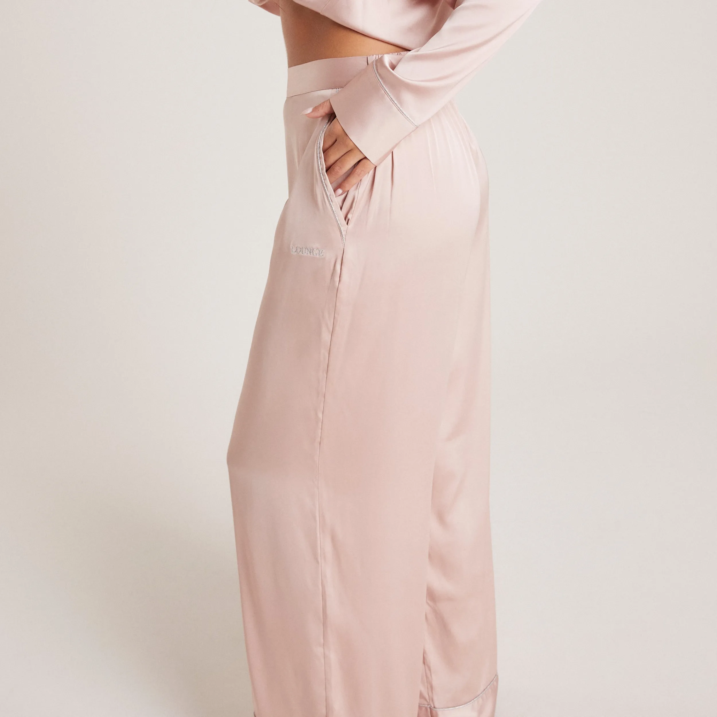 Lounge Underwear Pyjamasbyxor | Pyjamasset<Sparkle Pyjamabyxor i Satin - Rosa
