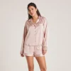 Lounge Underwear Pyjamastoppar | Pyjamasset<Sparkle Pyjamaskjorta i Satin - Rosa