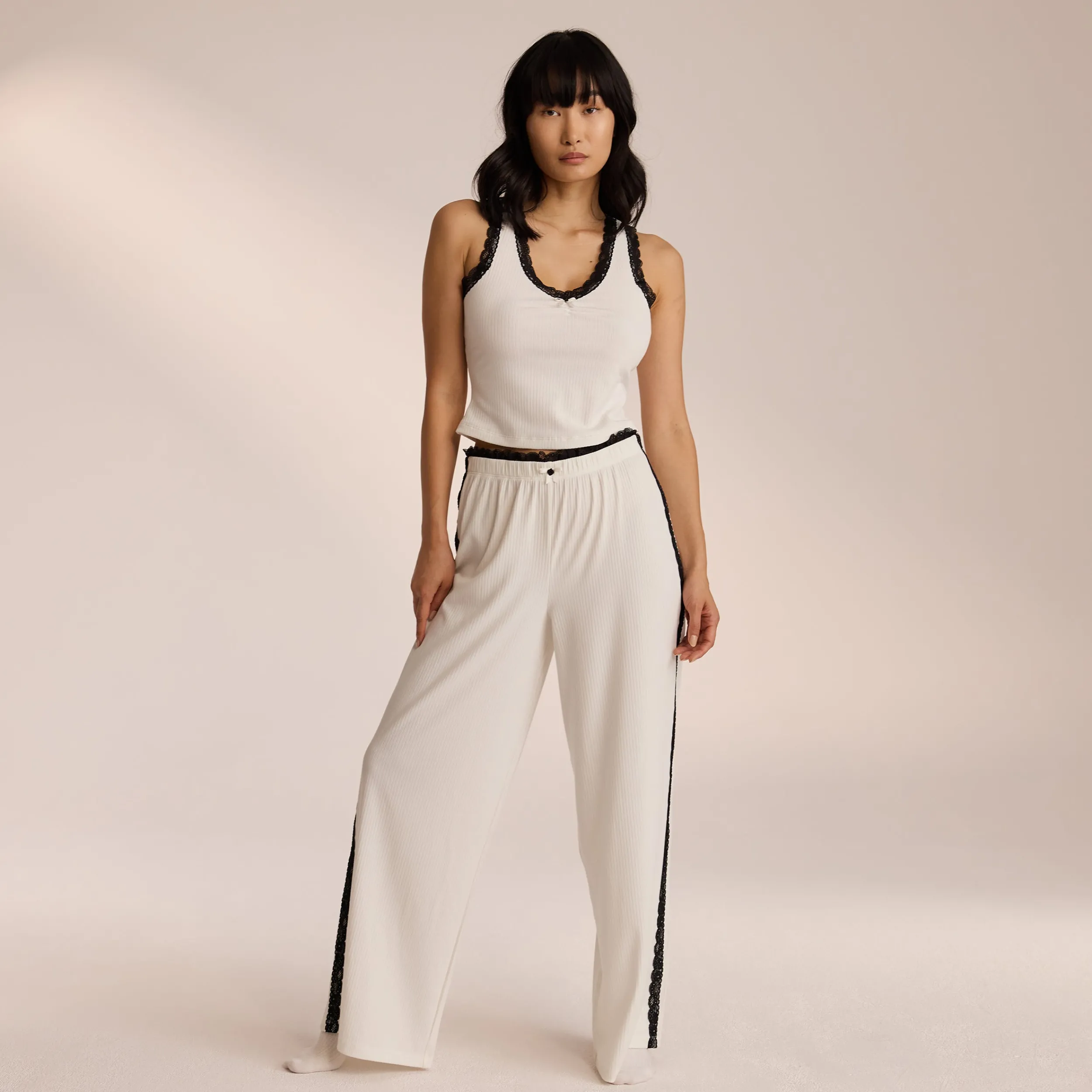 Lounge Underwear Pyjamasbyxor | Pyjamasset<Spets Pyjamabyxor - Vit