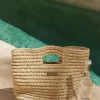 Lounge Underwear Accessoarer<Strandväska med strå - Beige Natural