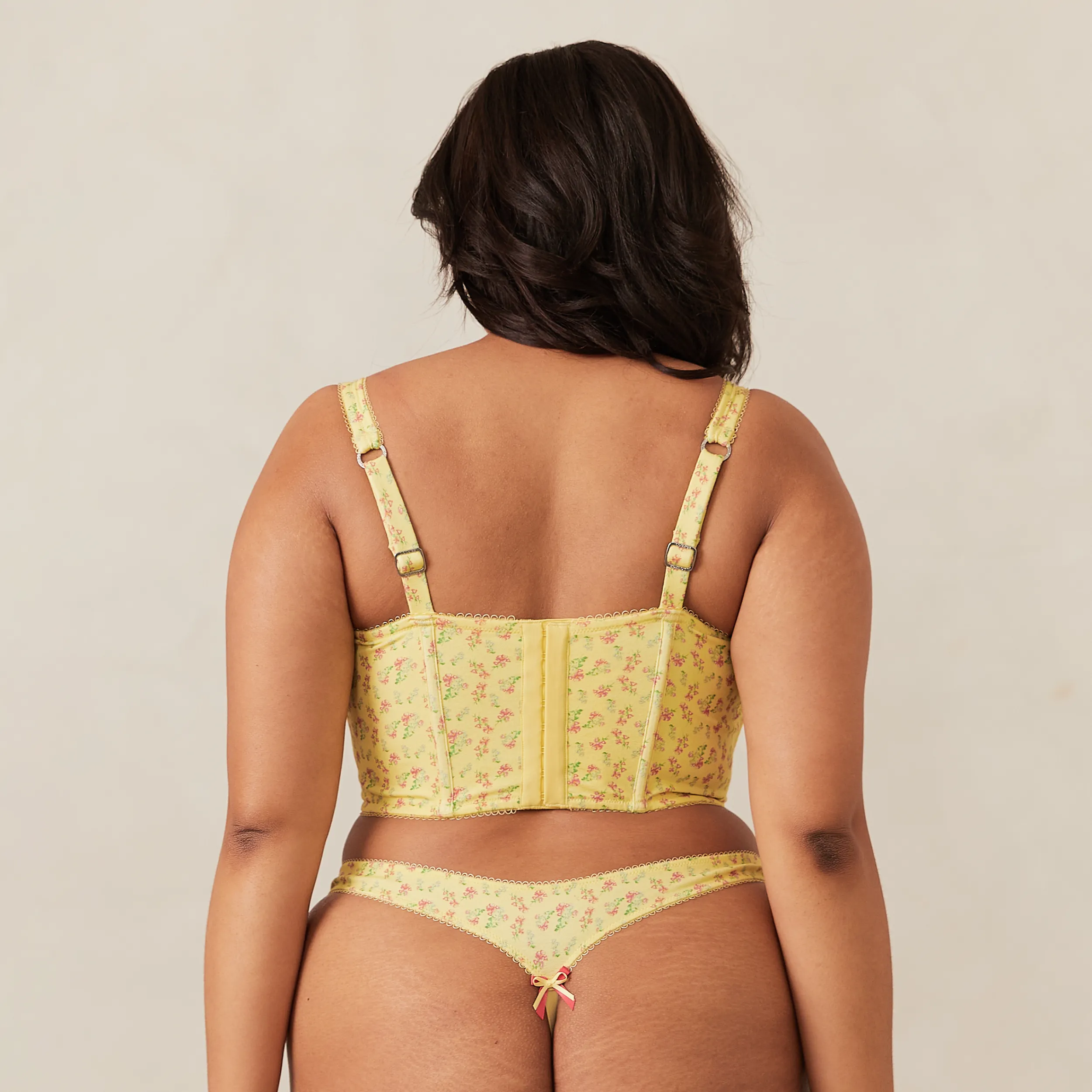 Lounge Underwear Longline<Sweet Longline BH - Blommig Gul BlommigGul