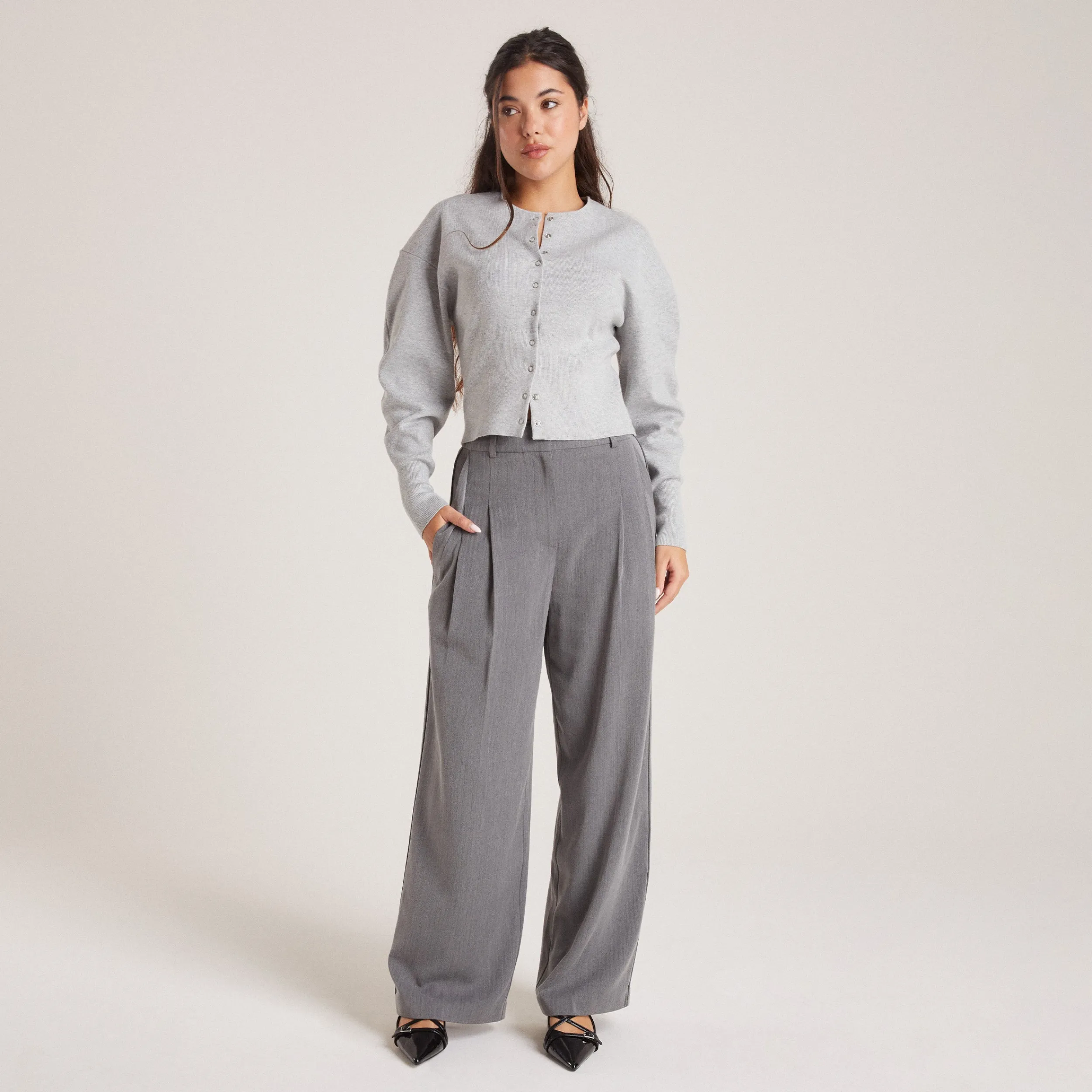 Lounge Underwear Byxor<Tailored Byxor - Grå