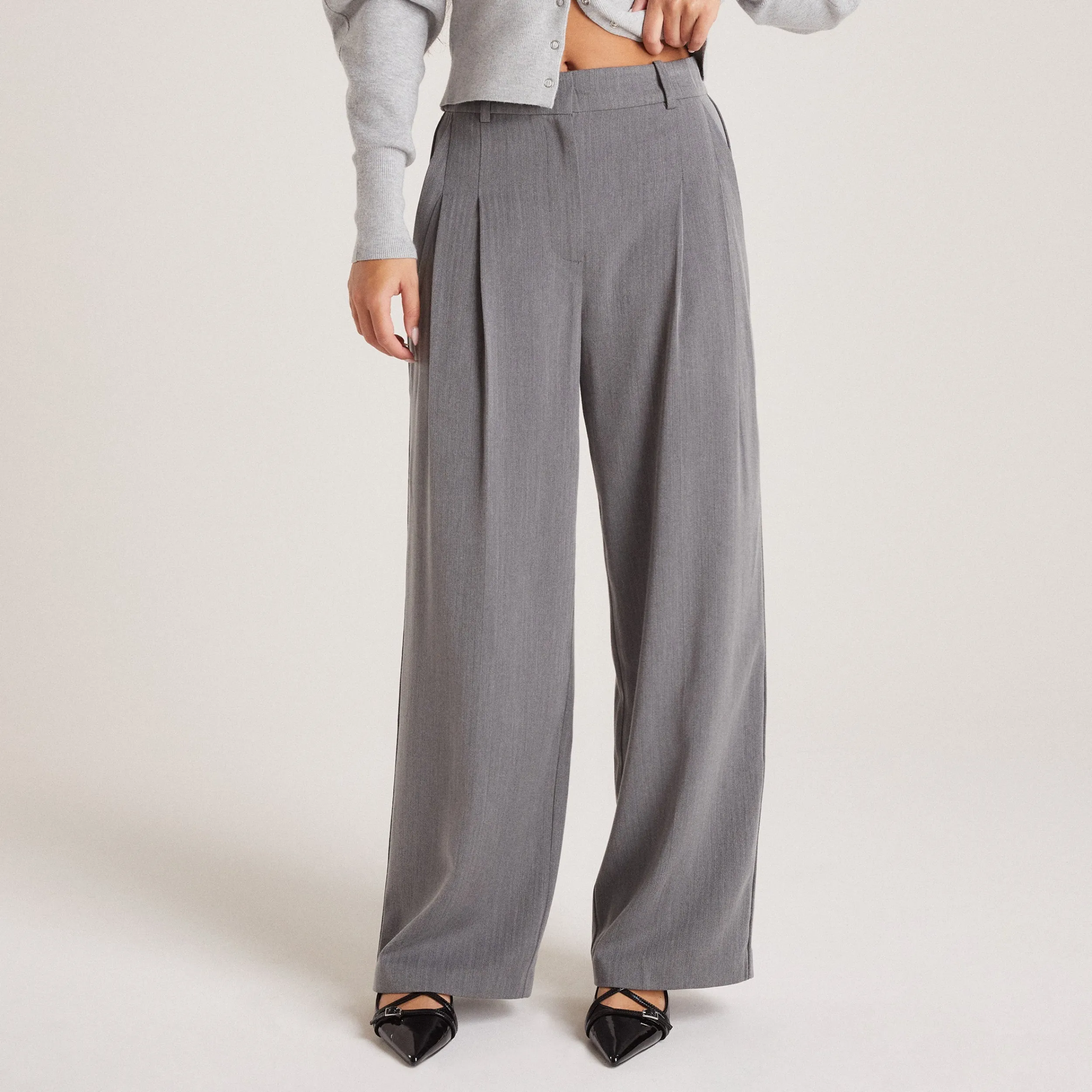 Lounge Underwear Byxor<Tailored Byxor - Grå