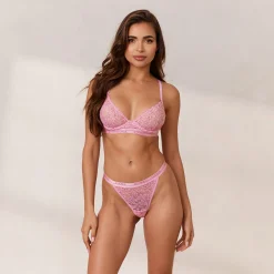 Lounge Underwear Med Bygel | Balcony<Tvåfärgad Balcony BH - Rosa
