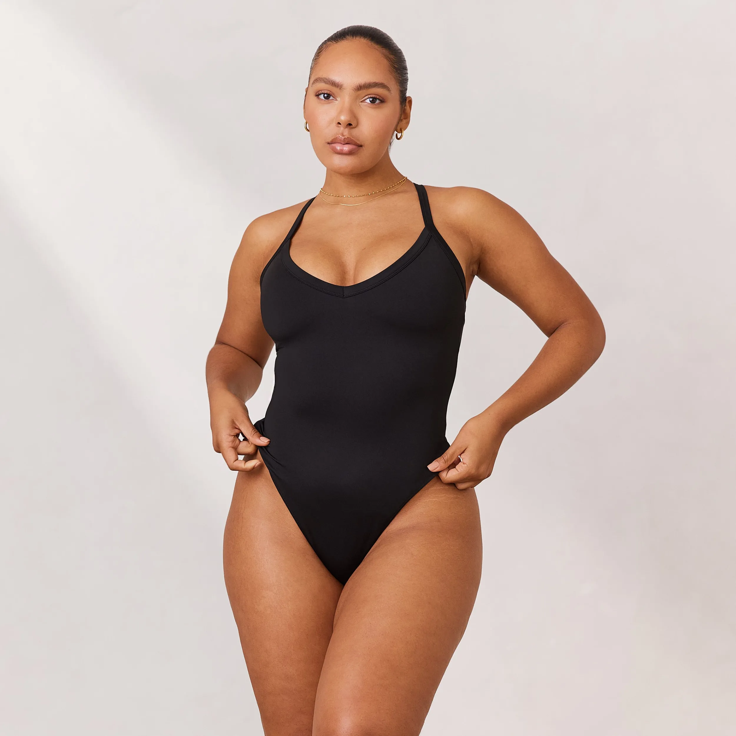 Lounge Underwear Kläder<Varsity Brottarrygg Bodysuit - Svart