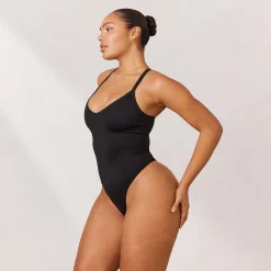 Lounge Underwear Kläder<Varsity Brottarrygg Bodysuit - Svart