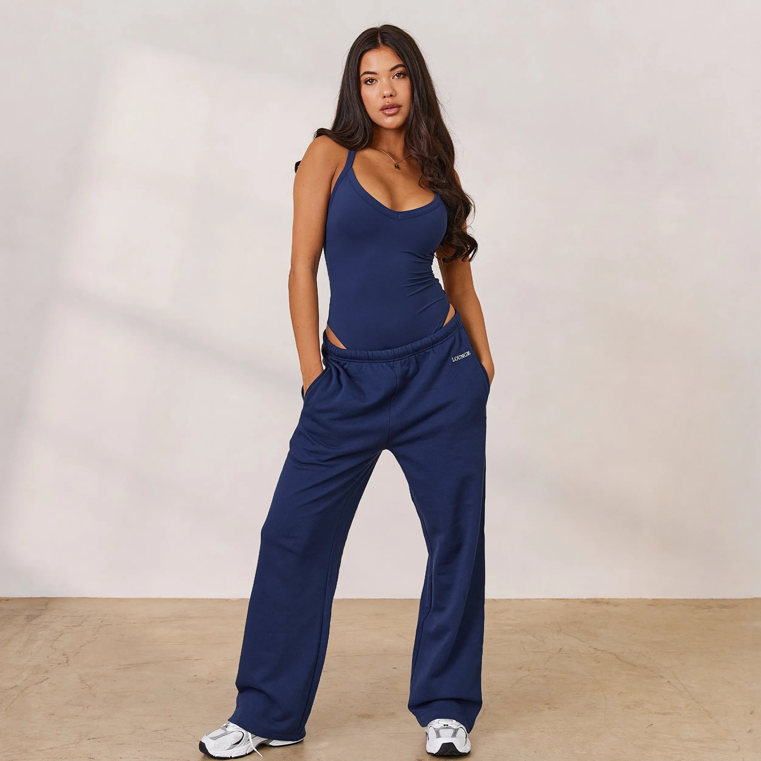 Lounge Underwear Kläder<Varsity Brottarrygg Bodysuit - Marinblå